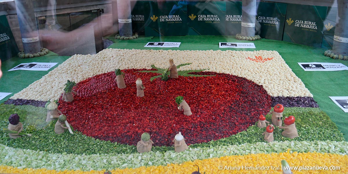 El mosaico de verduras ha generado gran expectación