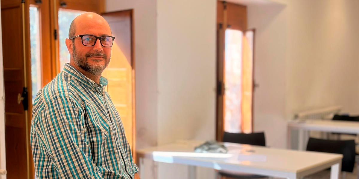 Mikel Bordonaba, director del centro formativo de la Fundación Laboral de la Construcción en Villafranca