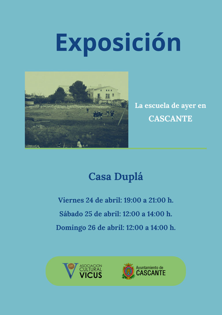 Presentación en Cascante del libro ‘La escuela de ayer en Cascante’ exposición