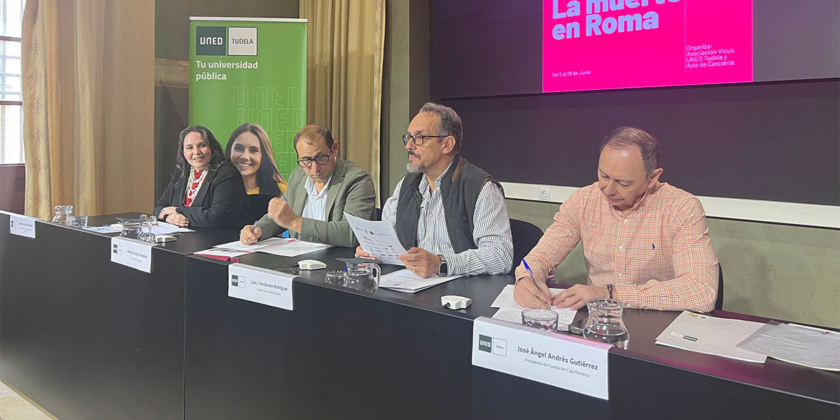 Presentación en UNED Tudela de la XXI Semana Romana de Cascante-a