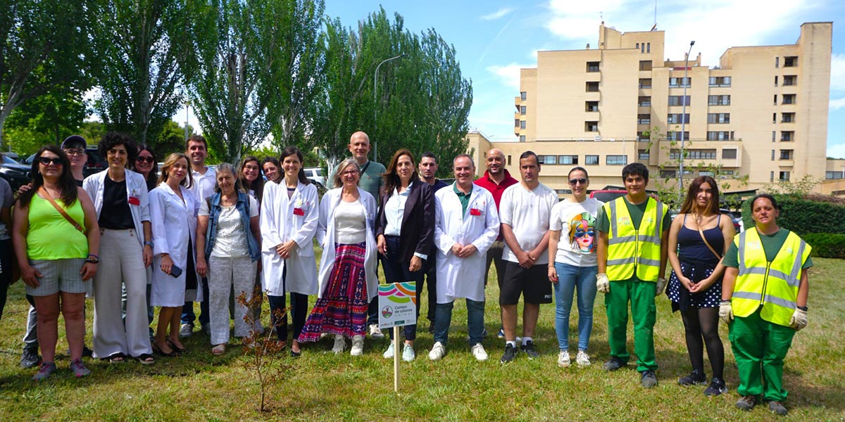 AMIMET y el Área de Salud de Tudela han desarrollado una nueva plantación dentro del proyecto ‘Campo de Colores’