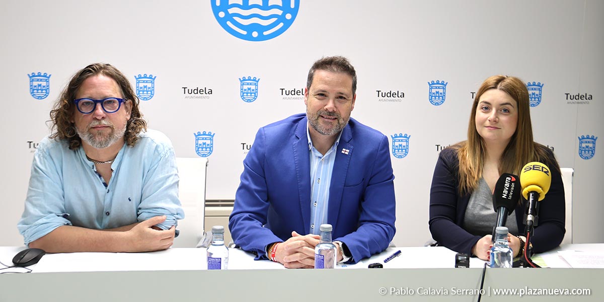 Diego Ramírez Parra, Laura Casanova y Alejandro Toquero en la rueda de prensa