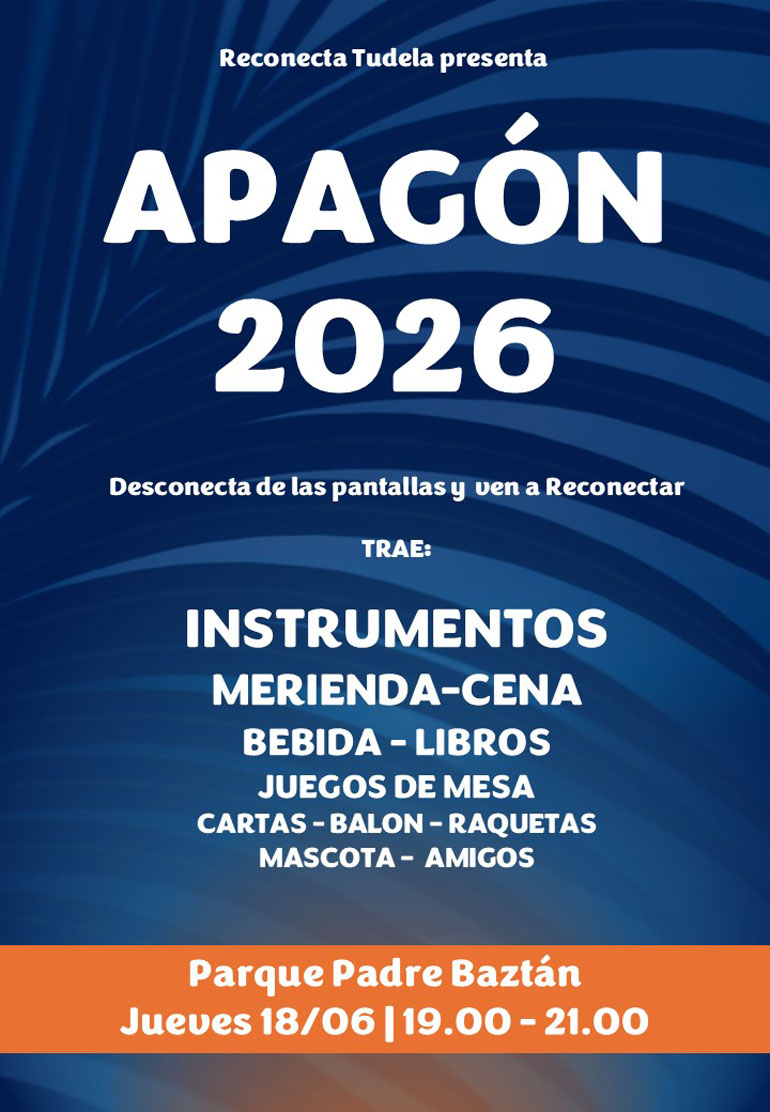 Cartel Apagón 18 junio de Reconecta Tudela