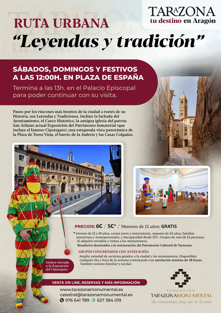 La nueva ruta ‘Leyendas y Tradiciones’ recorre la historia más fascinante de Tarazona