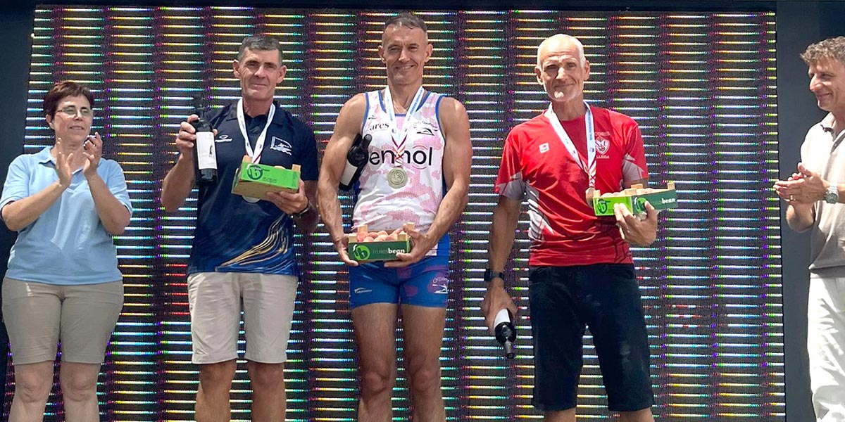 José Ignacio Sánchez conquistó el oro en la categoría Veterano 50 54