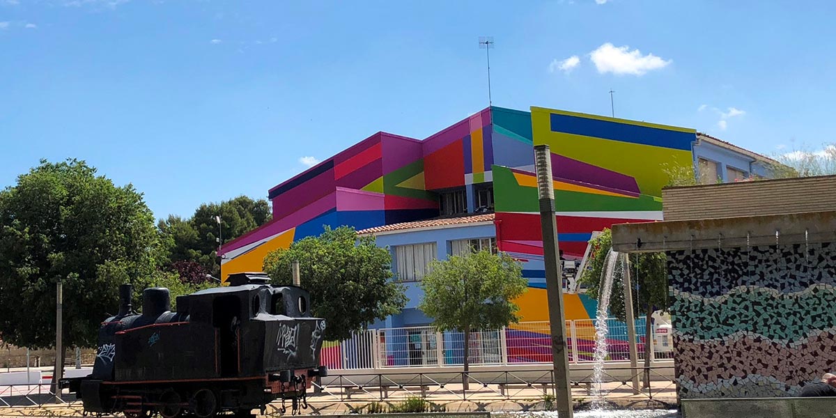 Fachada del Colegio Público Griseras de Tudela