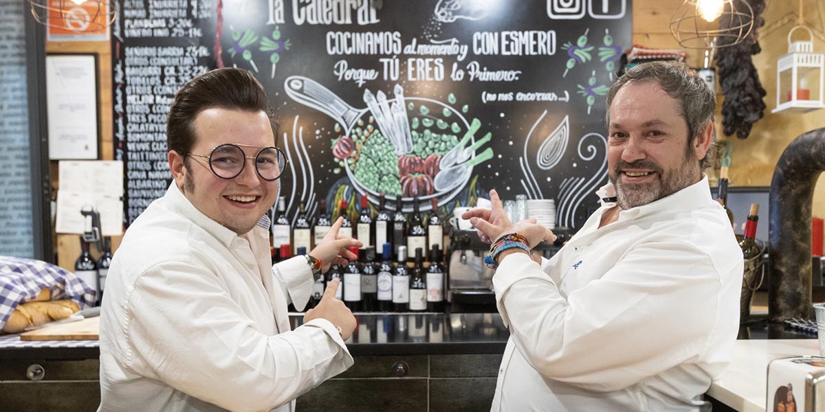 Marcos Milagro Miramón junto a su hijo Mauro Milagro González